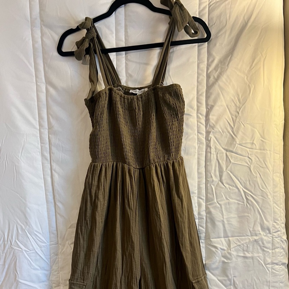 Olive Green Women's Jumpsuit